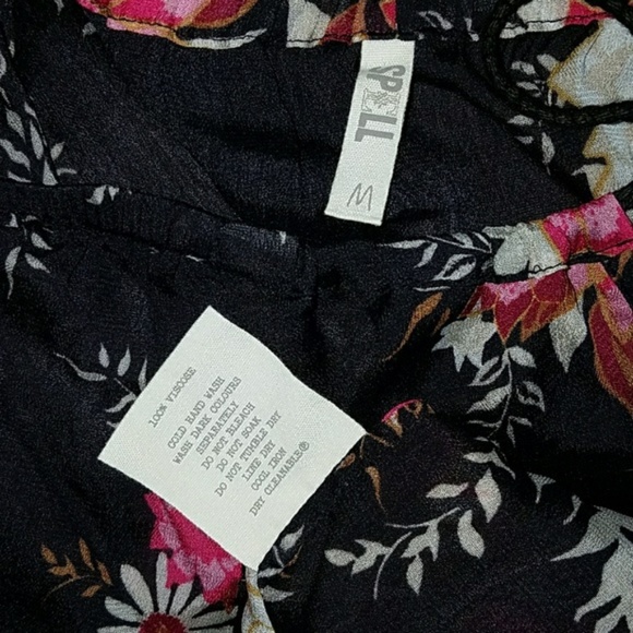 Spell designs Jagger blouse black top M collective - Picture 7 of 8